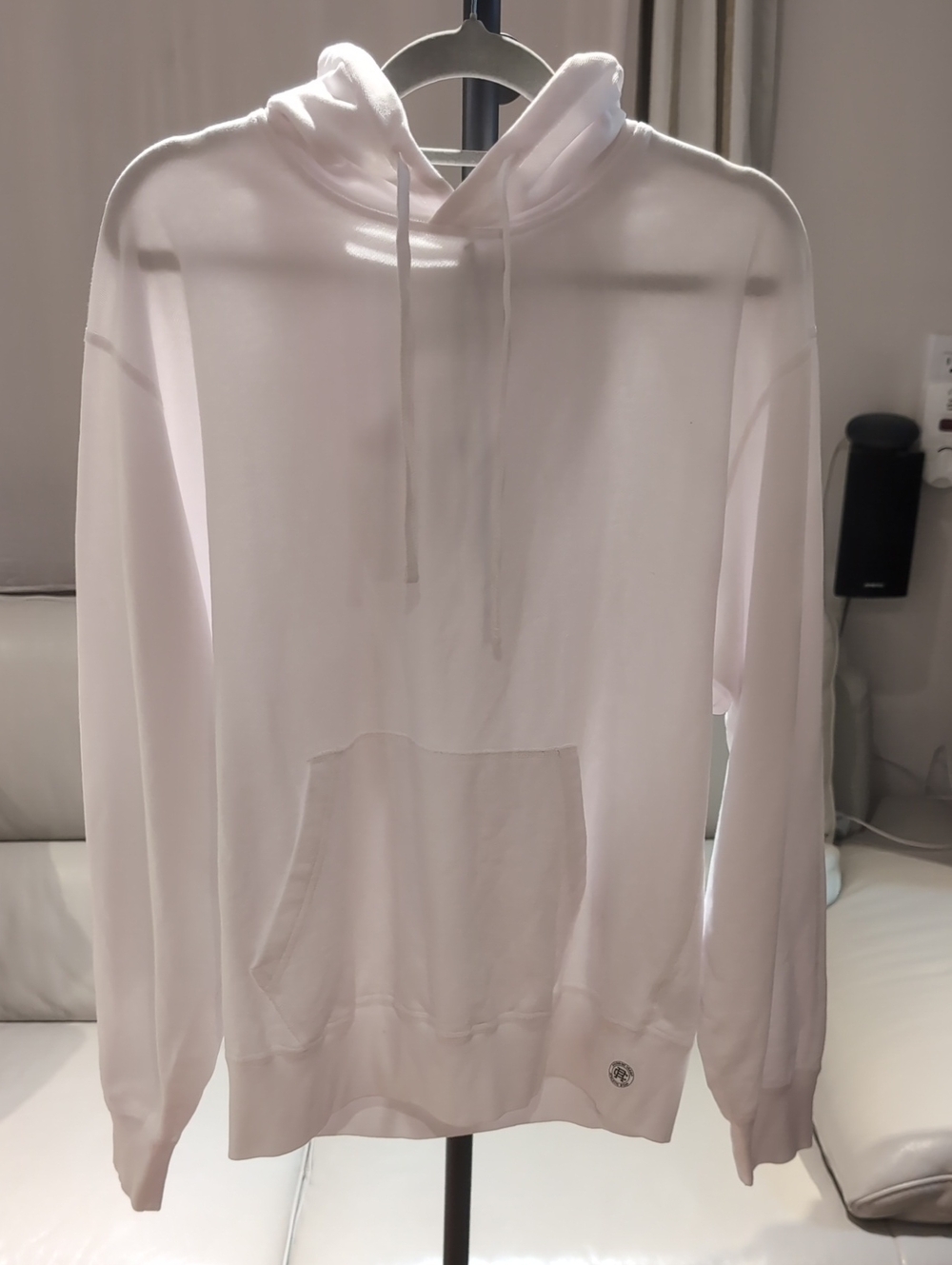 Reigning Champ Men's White Crewneck Hoodie